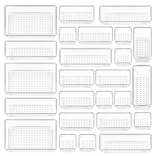 Vtopmart Clear Drawer Organizer Bins (25 pcs)