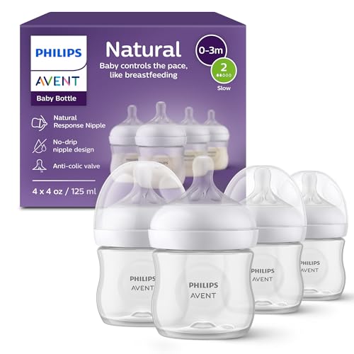 Philips Avent Natural Bottles (4-Pack, 4 oz)