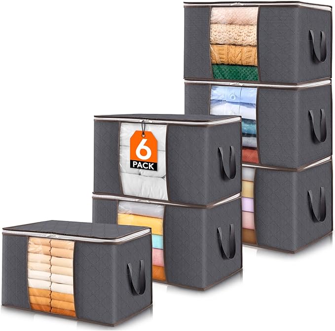 Lifewit Clothes Storage Bins (6-Pack)