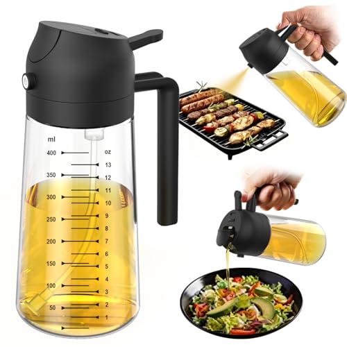 TrendPlain Glass Olive Oil Sprayer (16 oz)