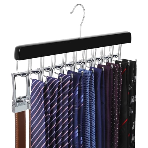 TOPIA HANGER Belt & Tie Hanger (20 Hooks)