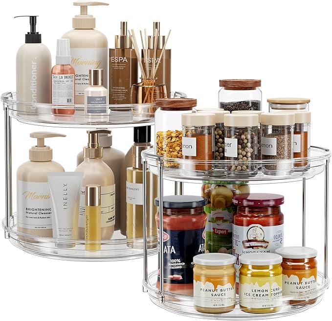 LAMU 2-Tier Lazy Susan (2-Pack)