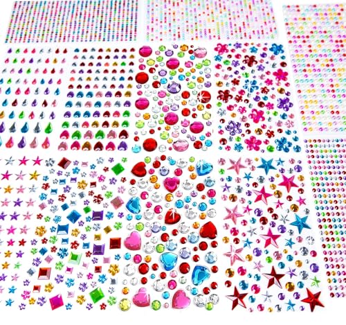 Self-Adhesive Gem Stickers (3228 pcs)