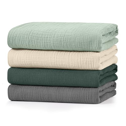 Muslin Swaddle Blankets (4-Pack)