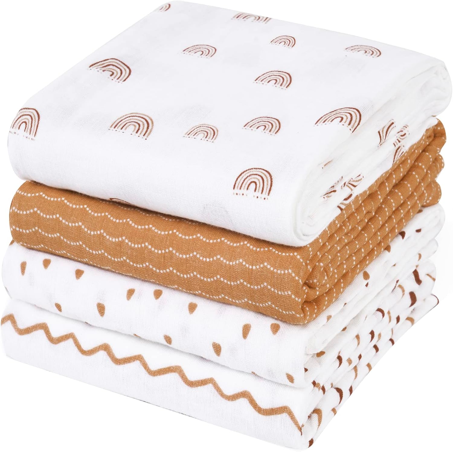 Muslin Swaddle Blankets (4-Pack)
