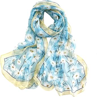 Floral Sheer Shawl Scarf