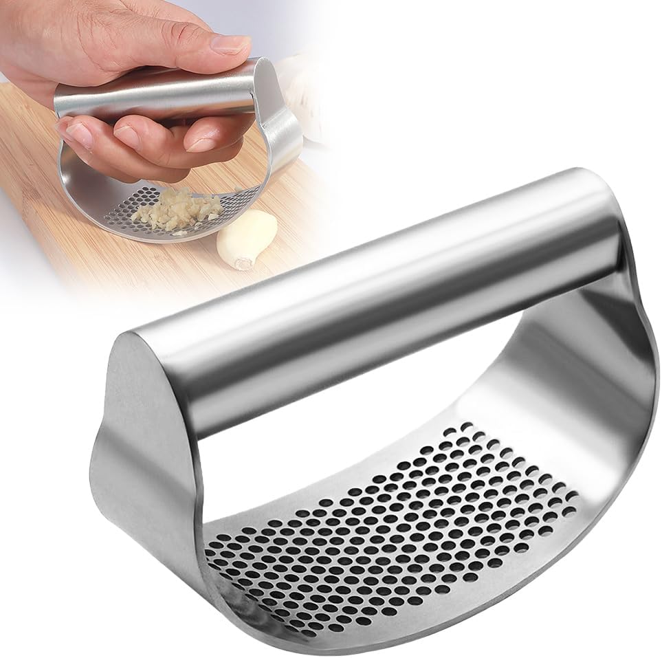 Stainless Steel Garlic Press
