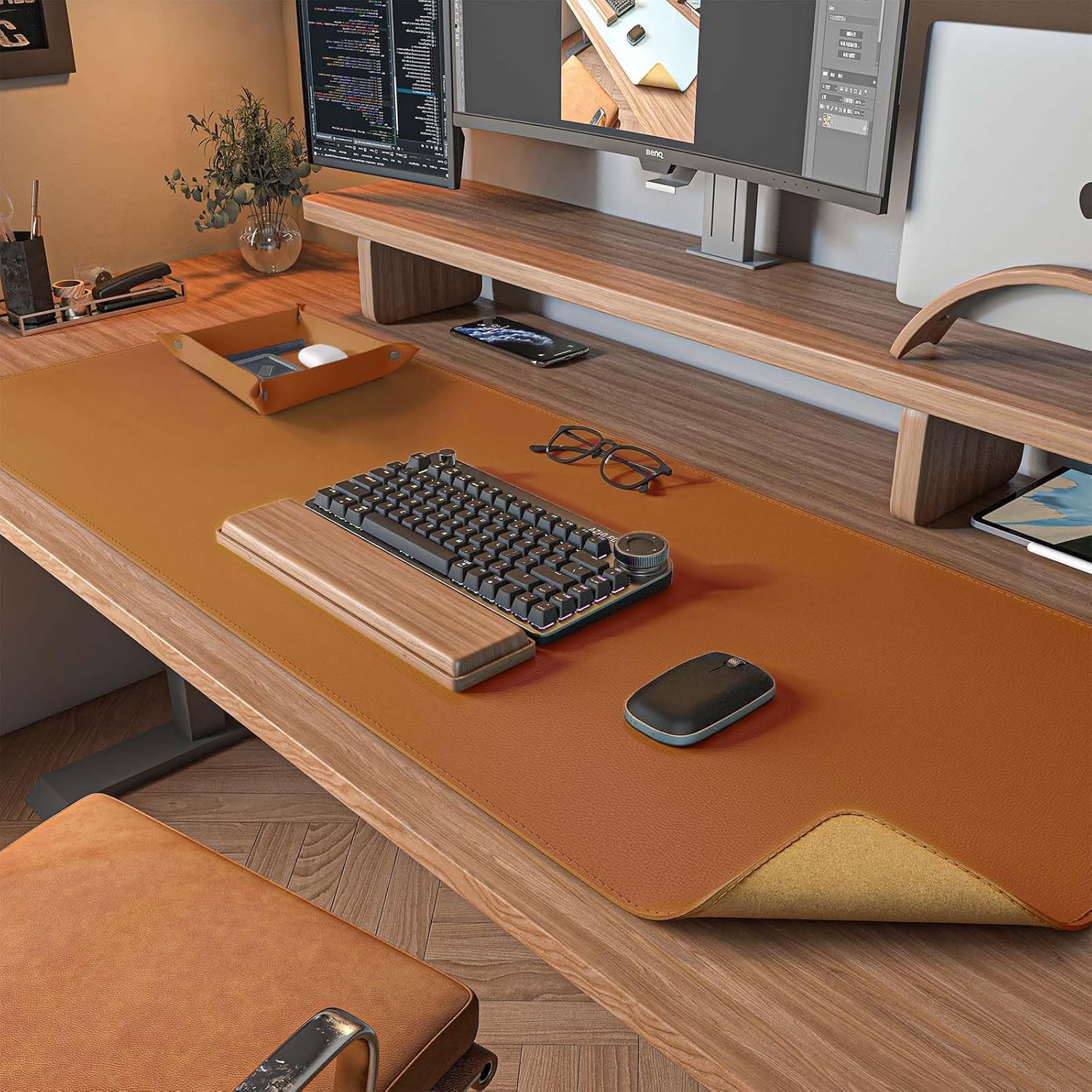 Leather Desk Mat (Dual-Sided)