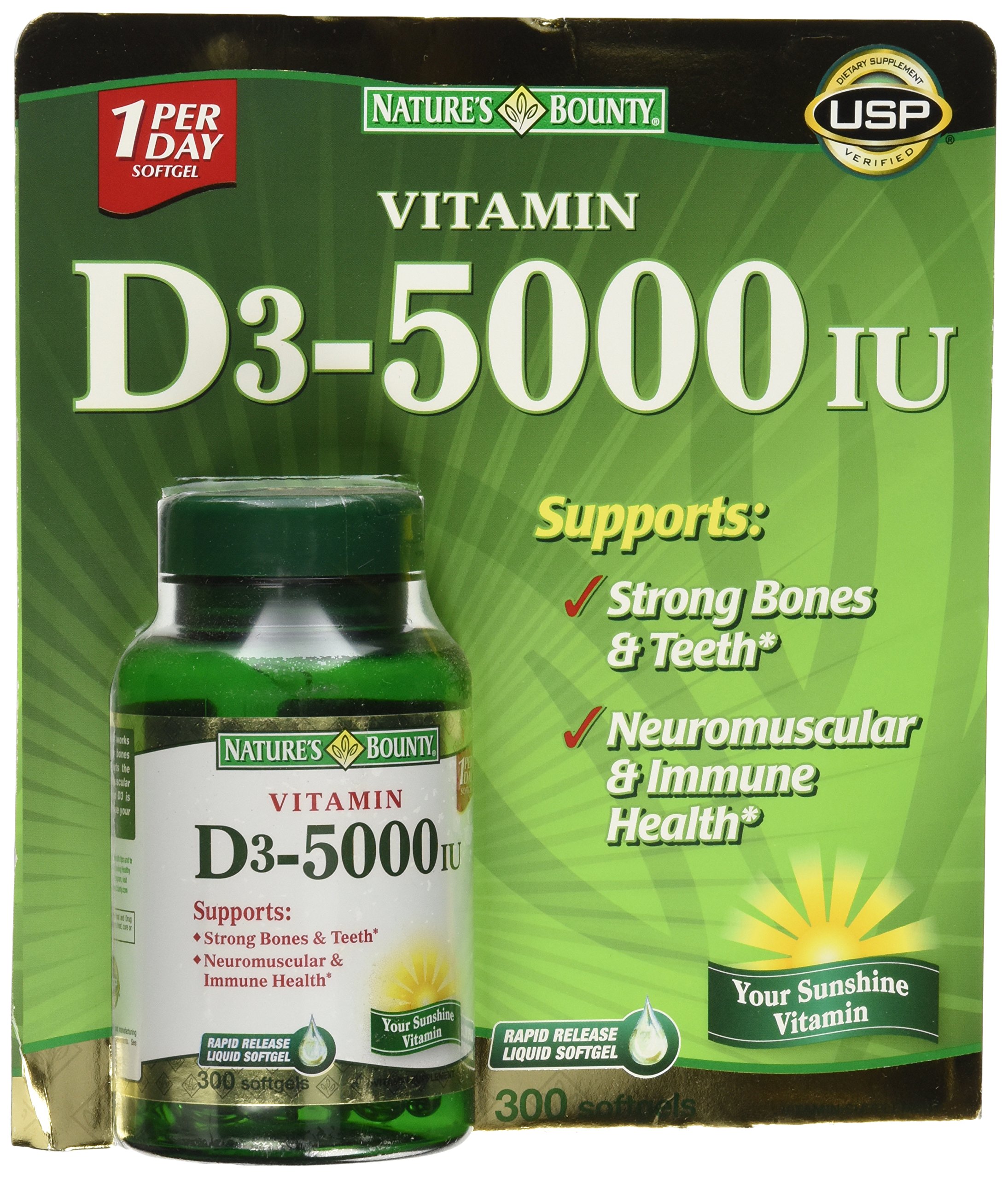 Vitamin D3 5000 IU Softgels