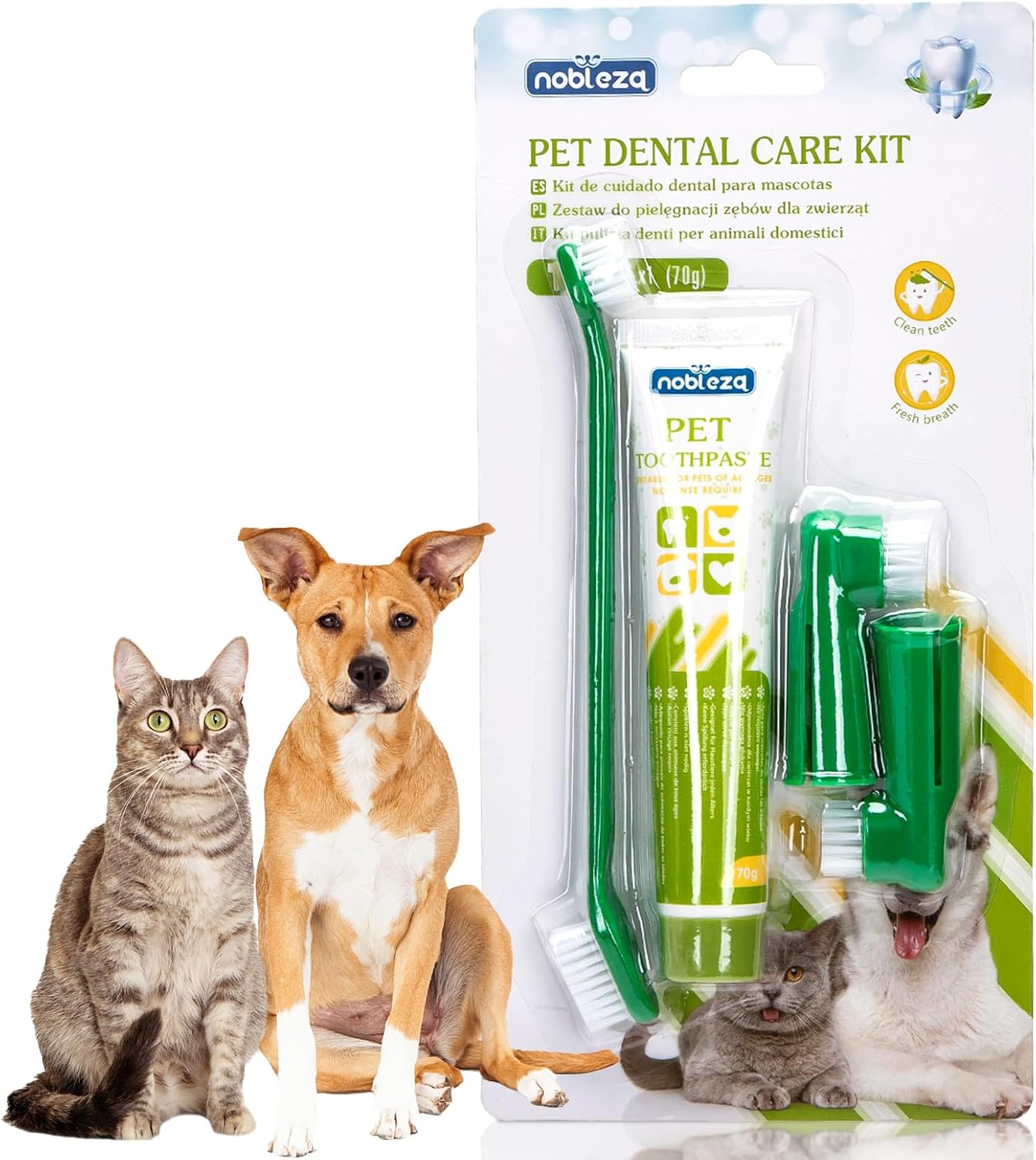 Dog Toothbrush and Toothpaste Kit
