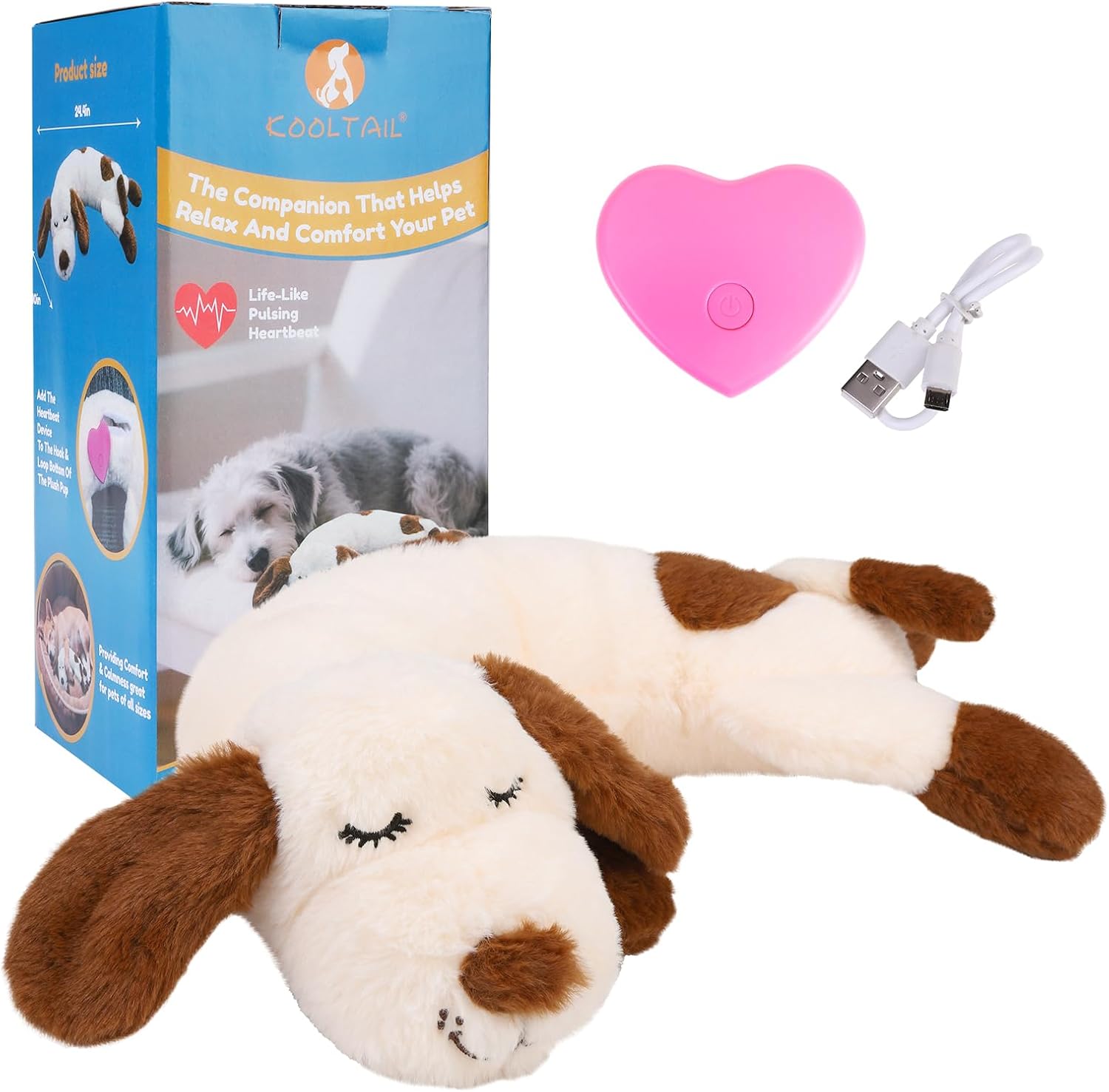Heartbeat Plush Toy for Puppies