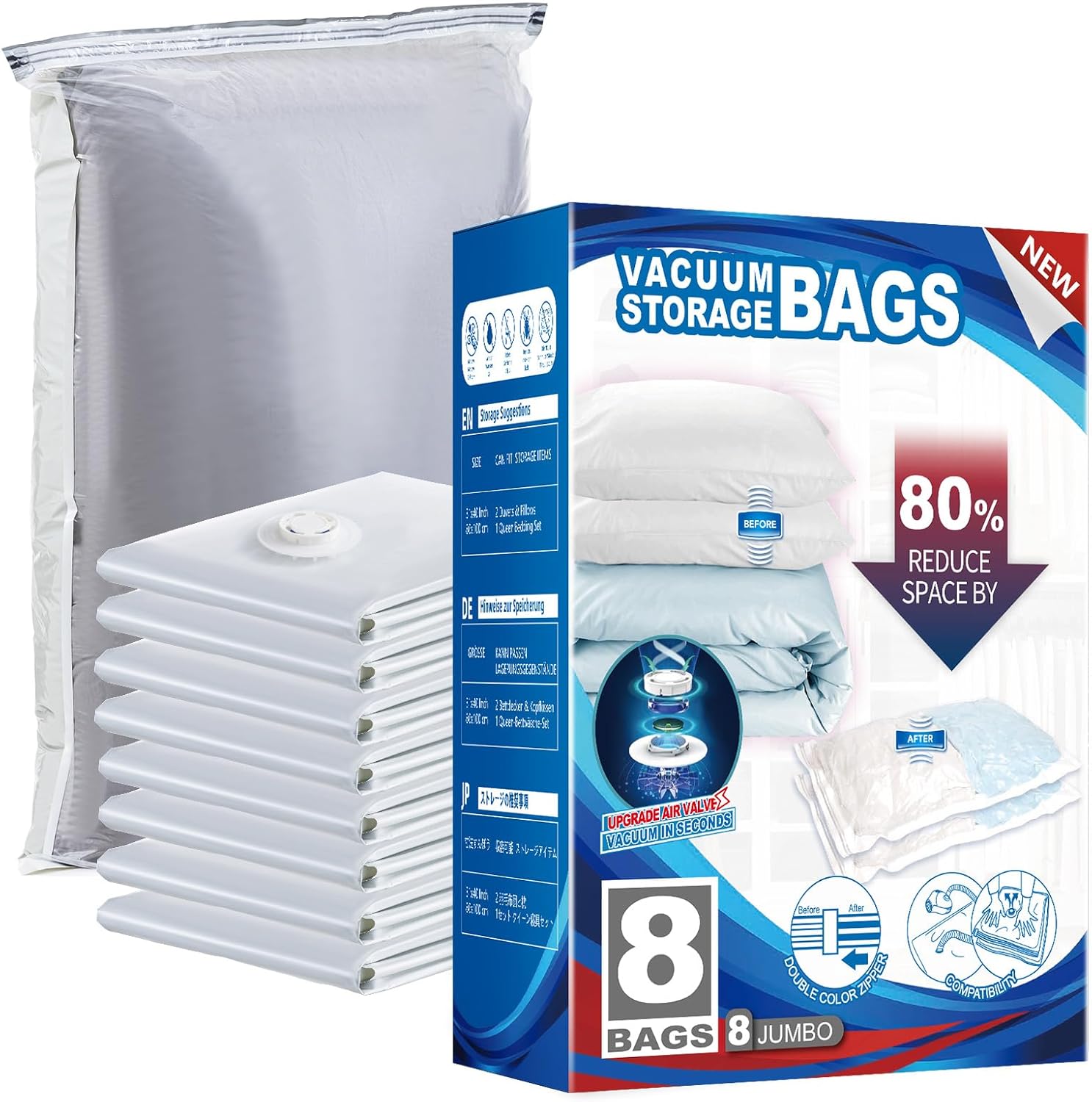 Vacuum Storage Bags (8-Pack)