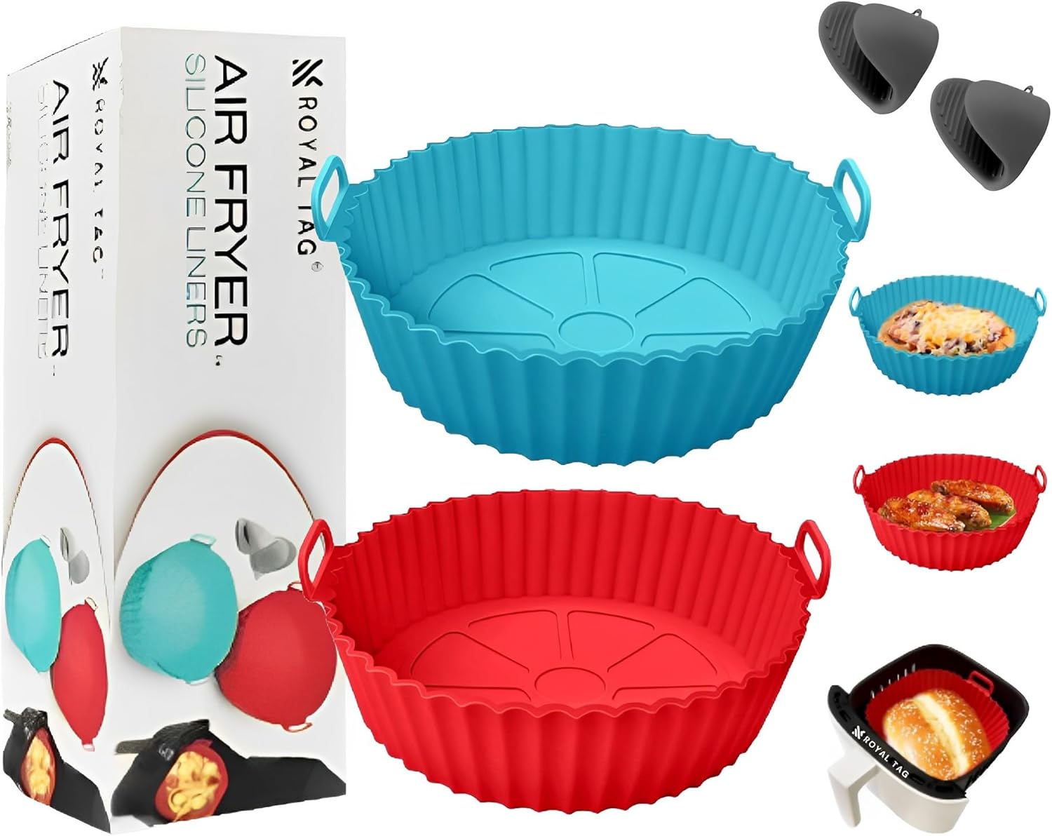 Air Fryer Silicone Liners (2-Pack)