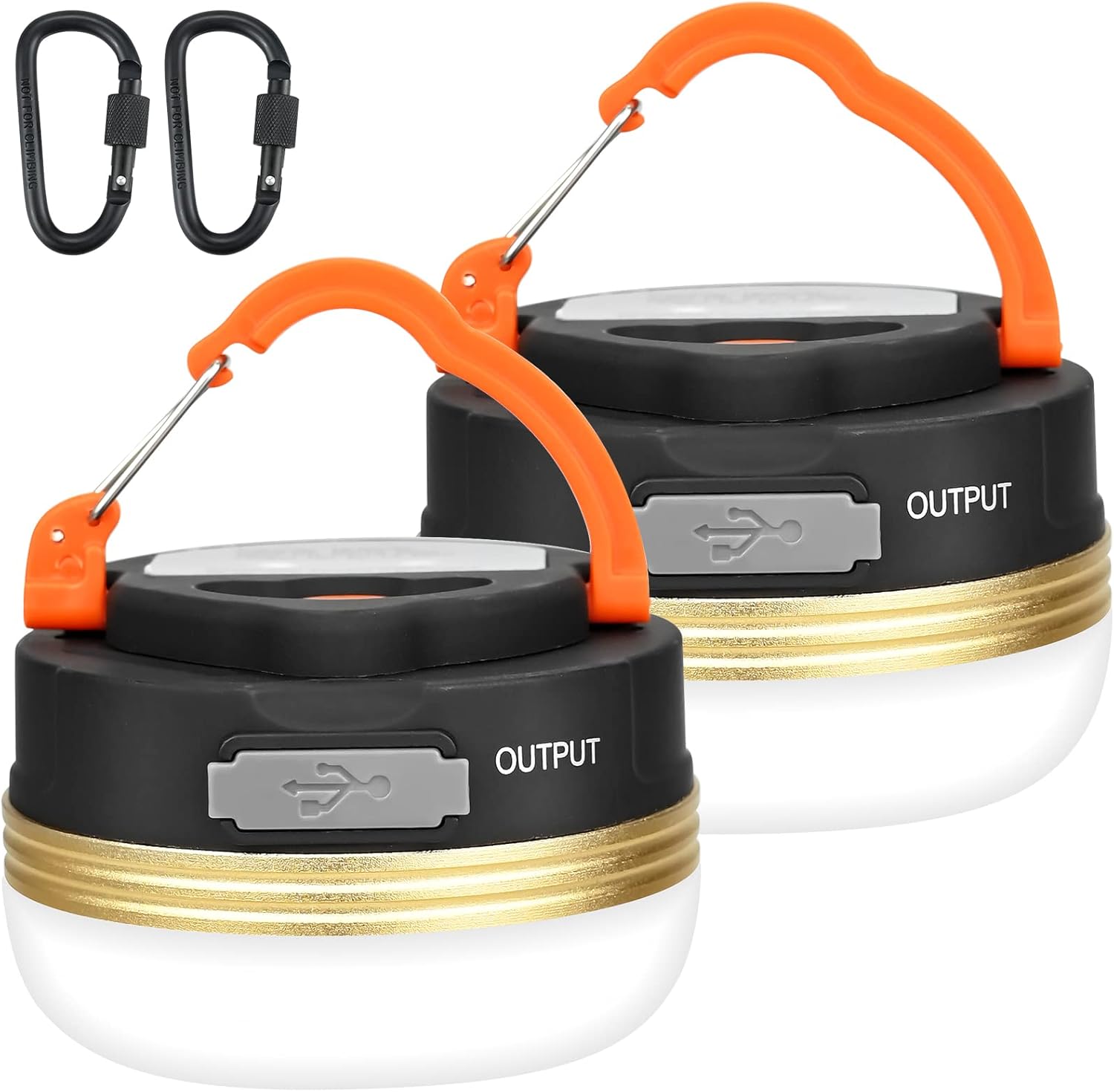 LED Camping Lantern (2-Pack, Rechargeable)
