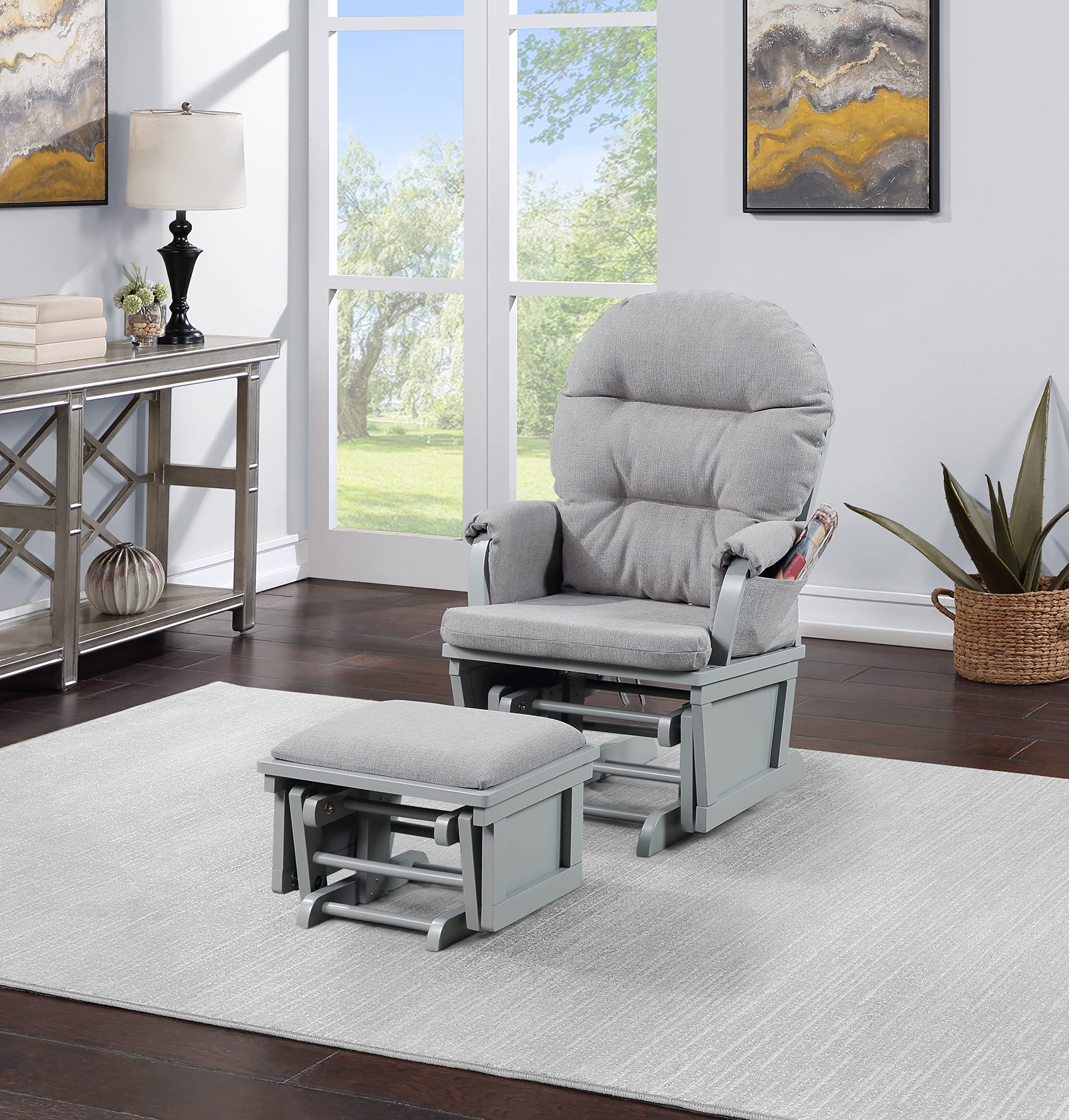 Nursery Glider and Ottoman Set