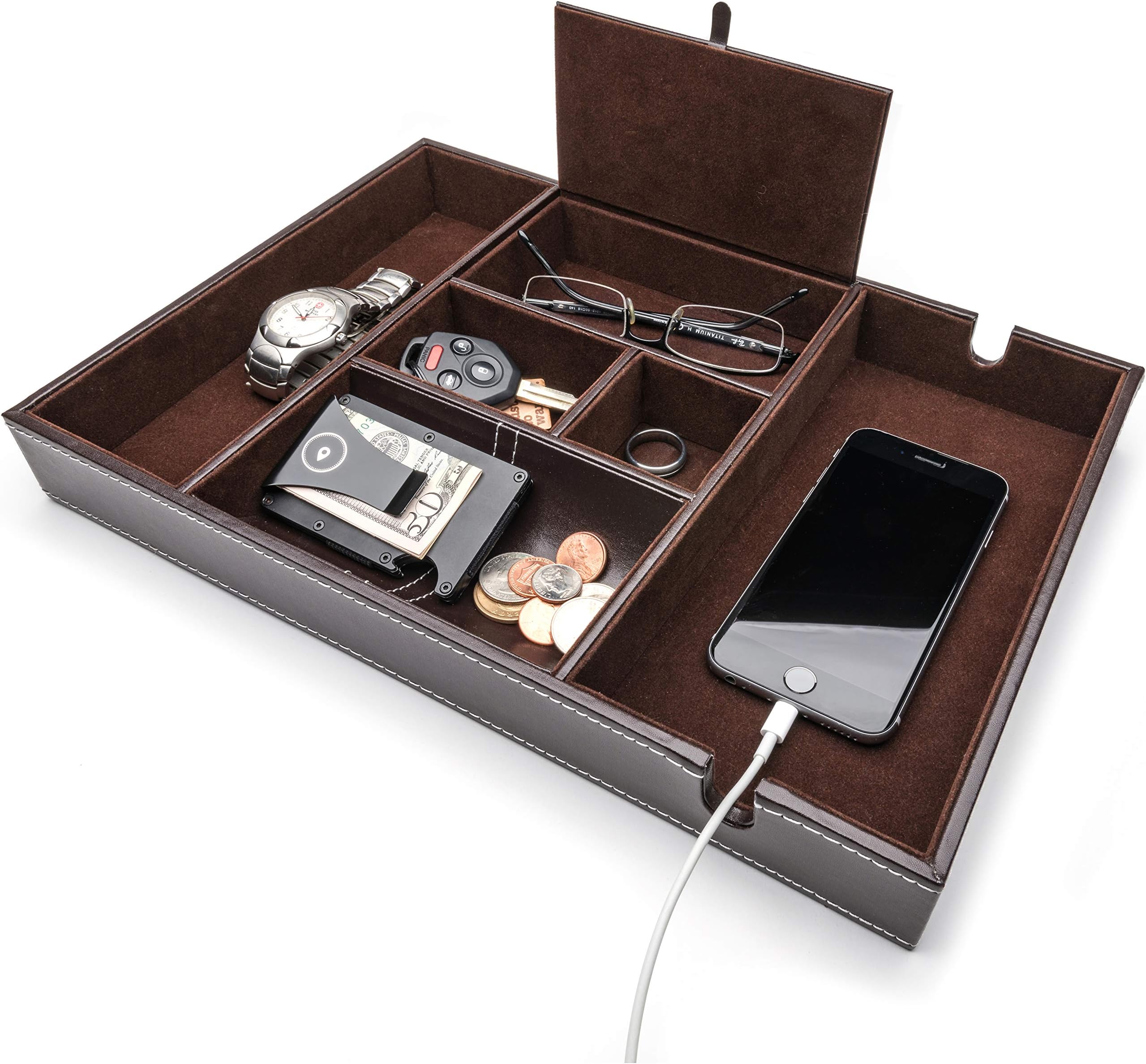 Leather Valet Tray (Catch-All)