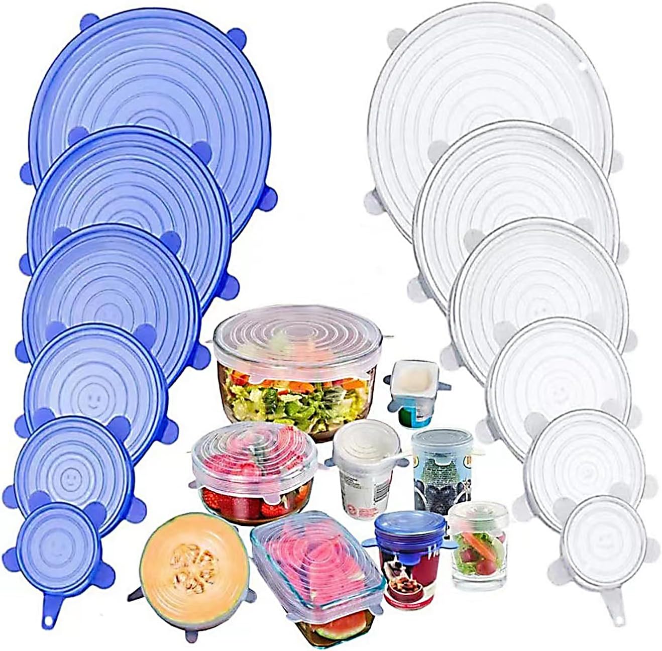 Silicone Stretch Lids (12-Pack)