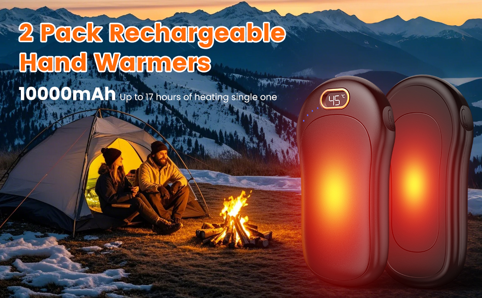 Rechargeable Hand Warmers (2-Pack)