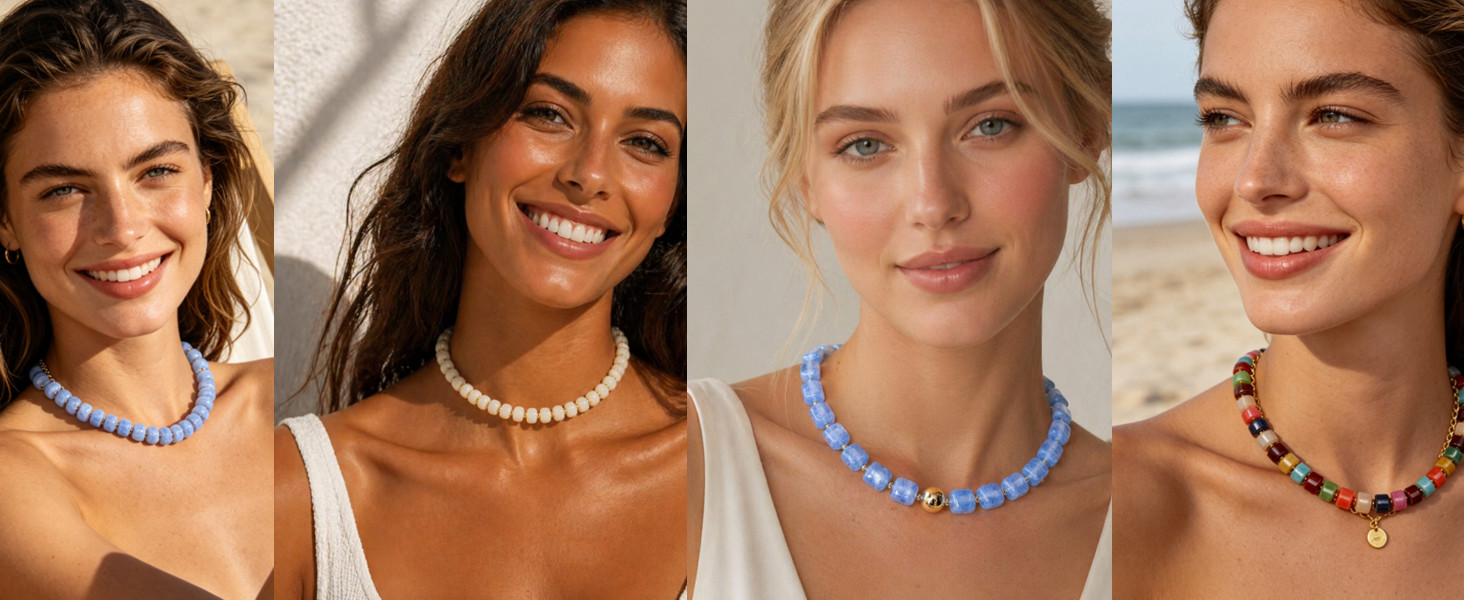 Chunky Beaded Statement Necklace