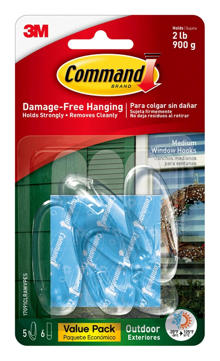 Outdoor Adhesive Hooks (4-Pack)