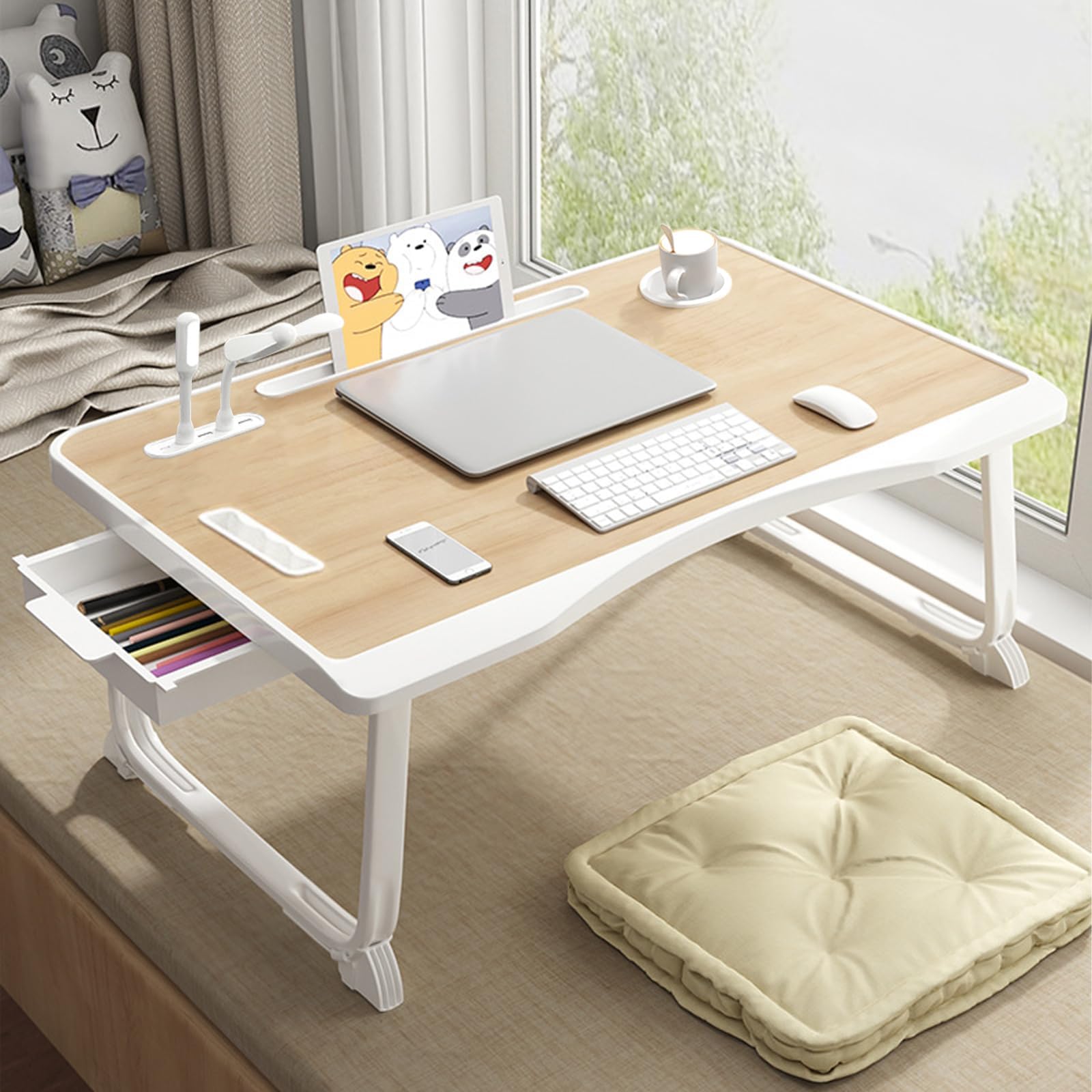 Laptop Bed Tray with Drawer