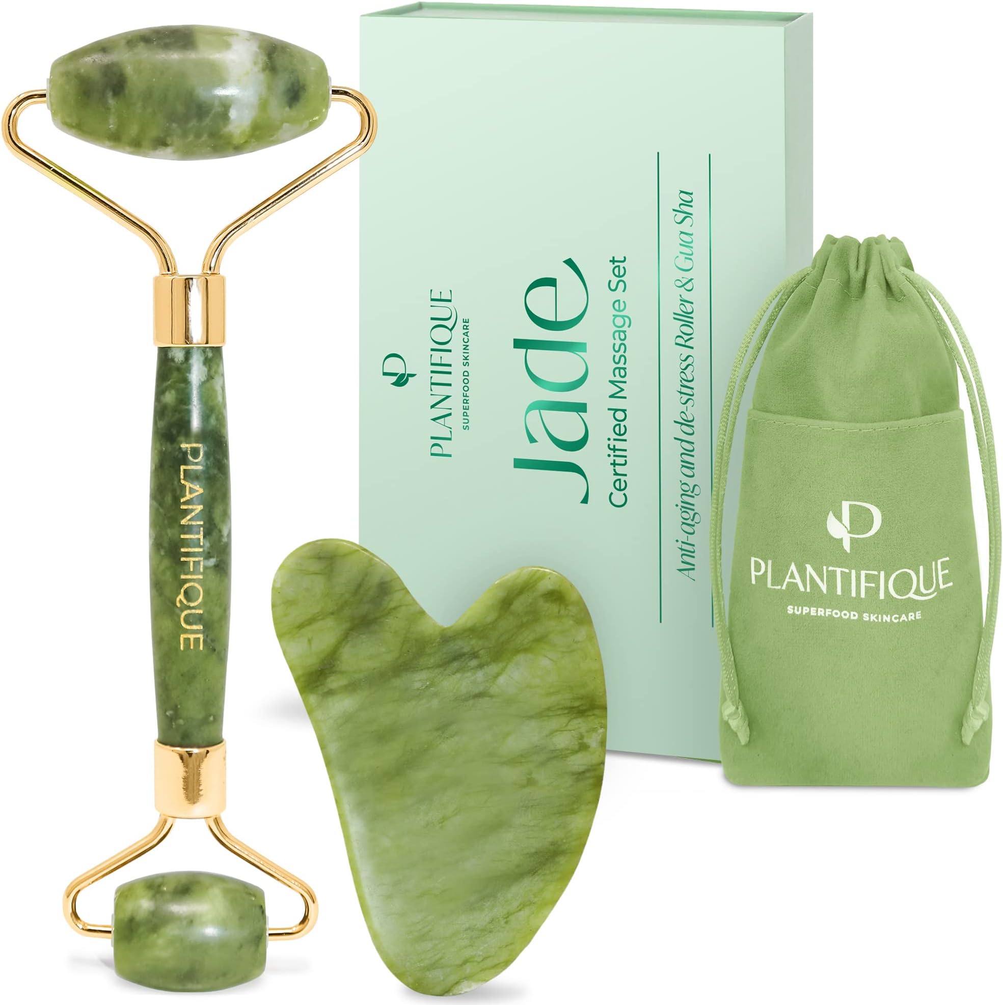 Jade Roller and Gua Sha Set